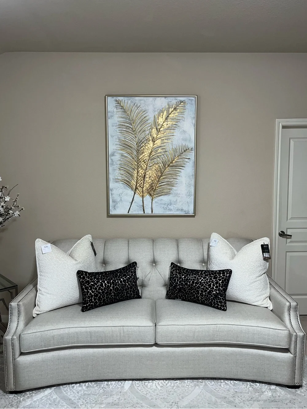 2-NWT CASA DECOR CUT VELVET LEOPARD DESIGN DECORATIVE PILLOWS